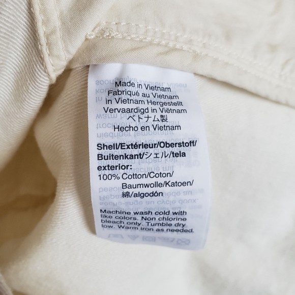 NWT J.Crew Factory Beige Cotton Field Jacket - Picture 10 of 10